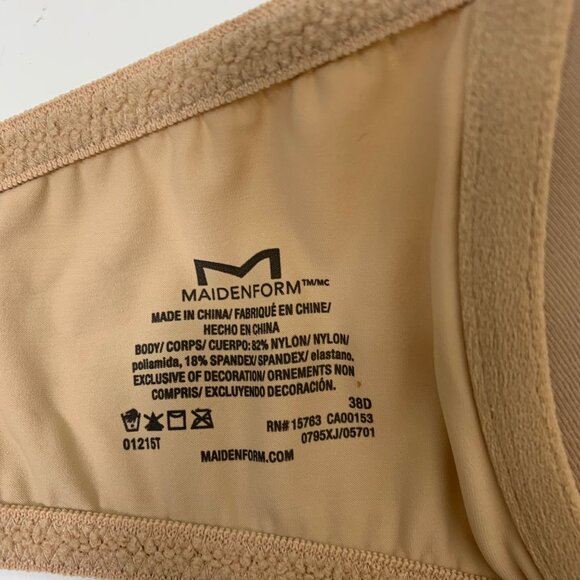 Maidenform One Fab Fit Demi Bra in Beige - Size 38D - Picture 6 of 7